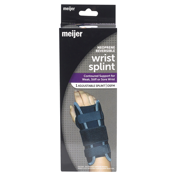 slide 1 of 3, Meijer Reversible Wrist Splint - One Size, One Size
