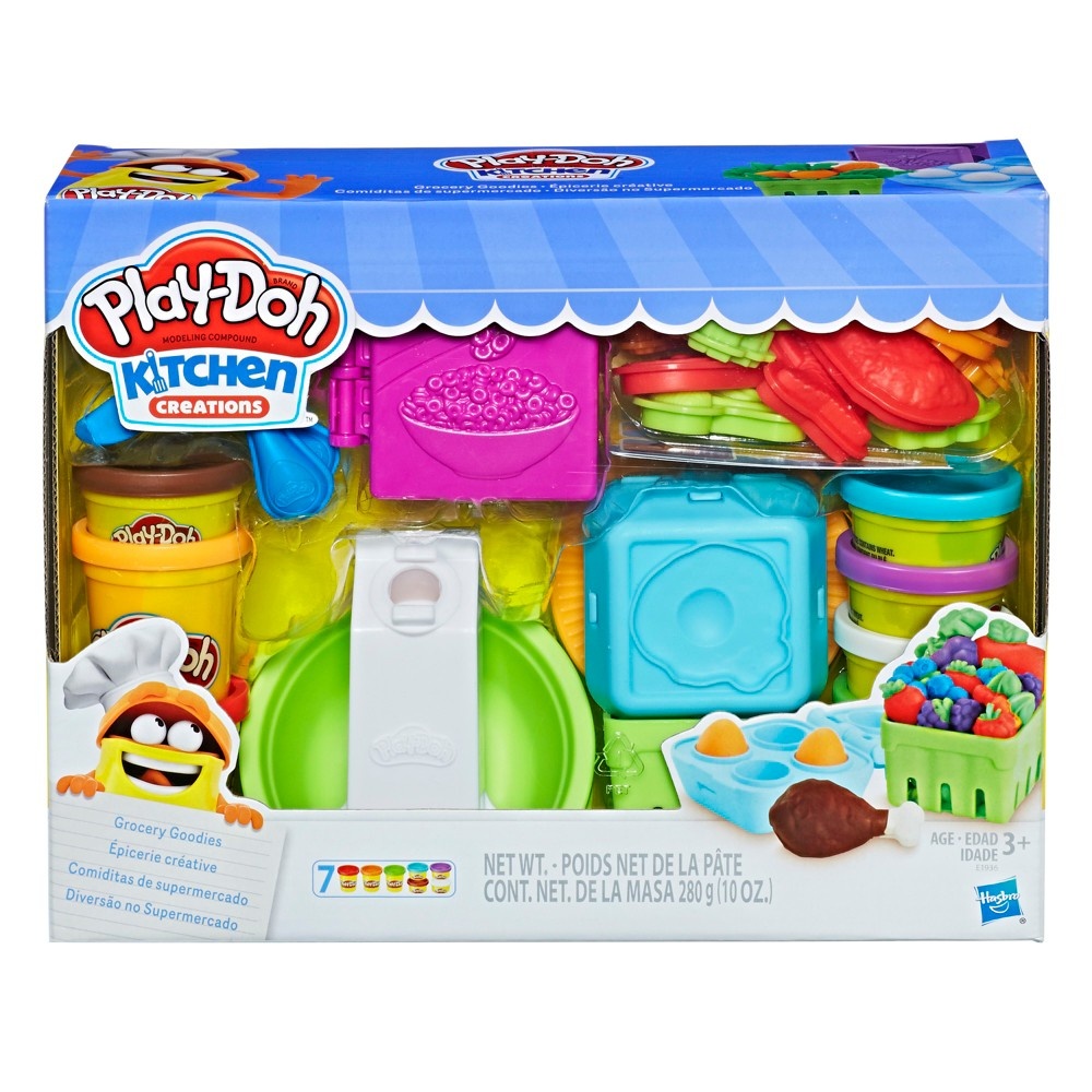 slide 2 of 8, Hasbro Play-Doh Kitchen Creations Grocery Goodies Set, 21 ct