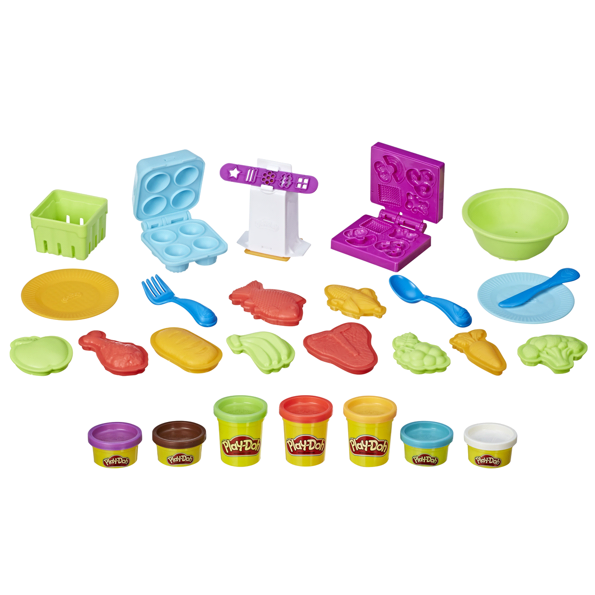 slide 6 of 8, Hasbro Play-Doh Kitchen Creations Grocery Goodies Set, 21 ct
