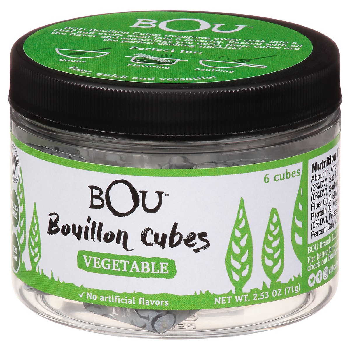 slide 3 of 9, BOU Vegetable BOUillon Cubes 6 ea, 6 ct