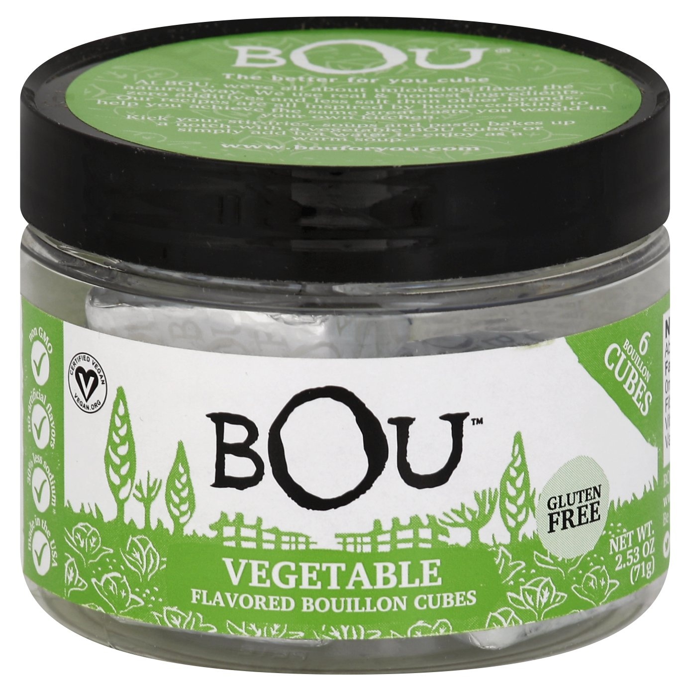 slide 1 of 1, BOU Vegetable Flavored Bouillon Cubes, 2.53 oz