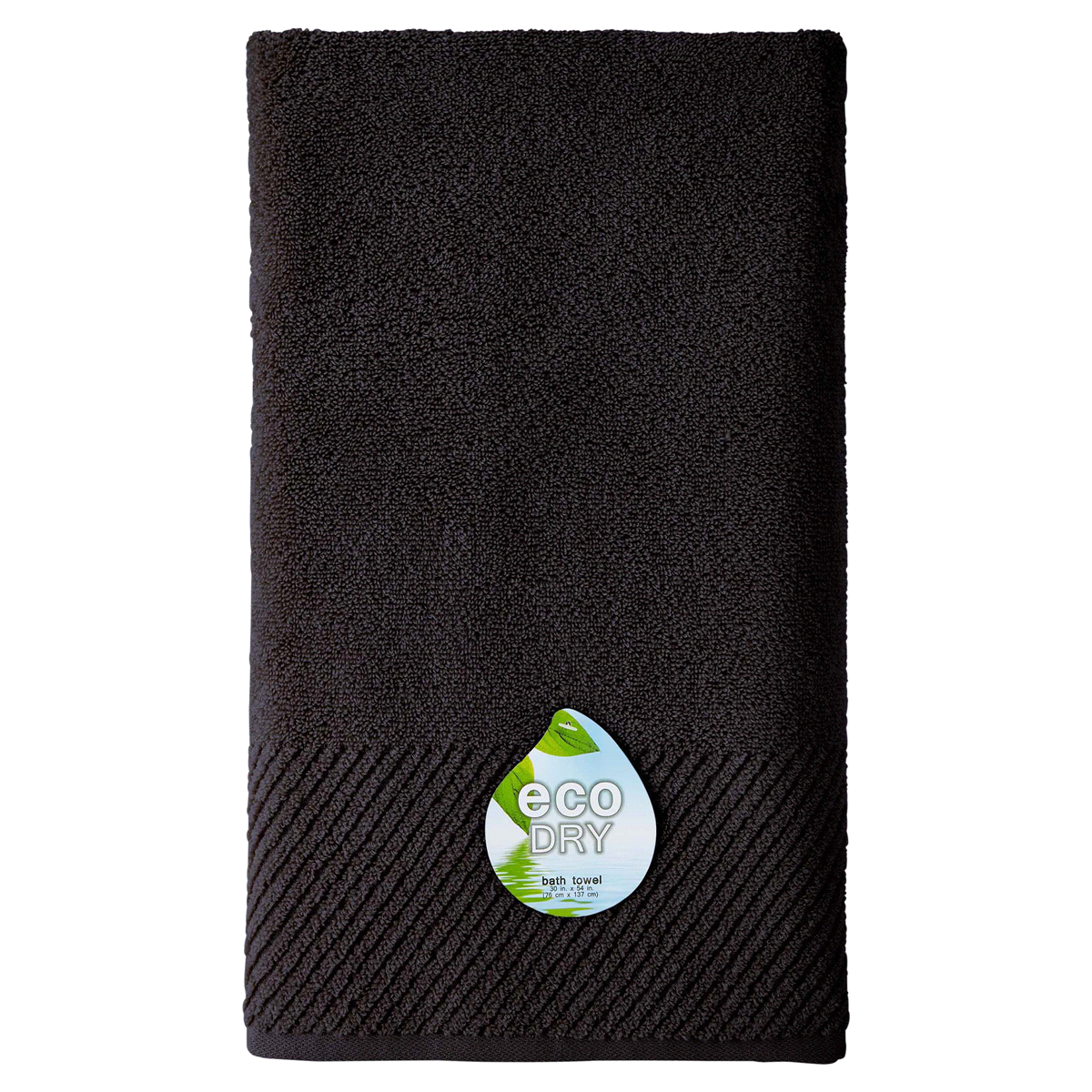 slide 1 of 9, Eco Dry Bath Towel, Black, 1 ct