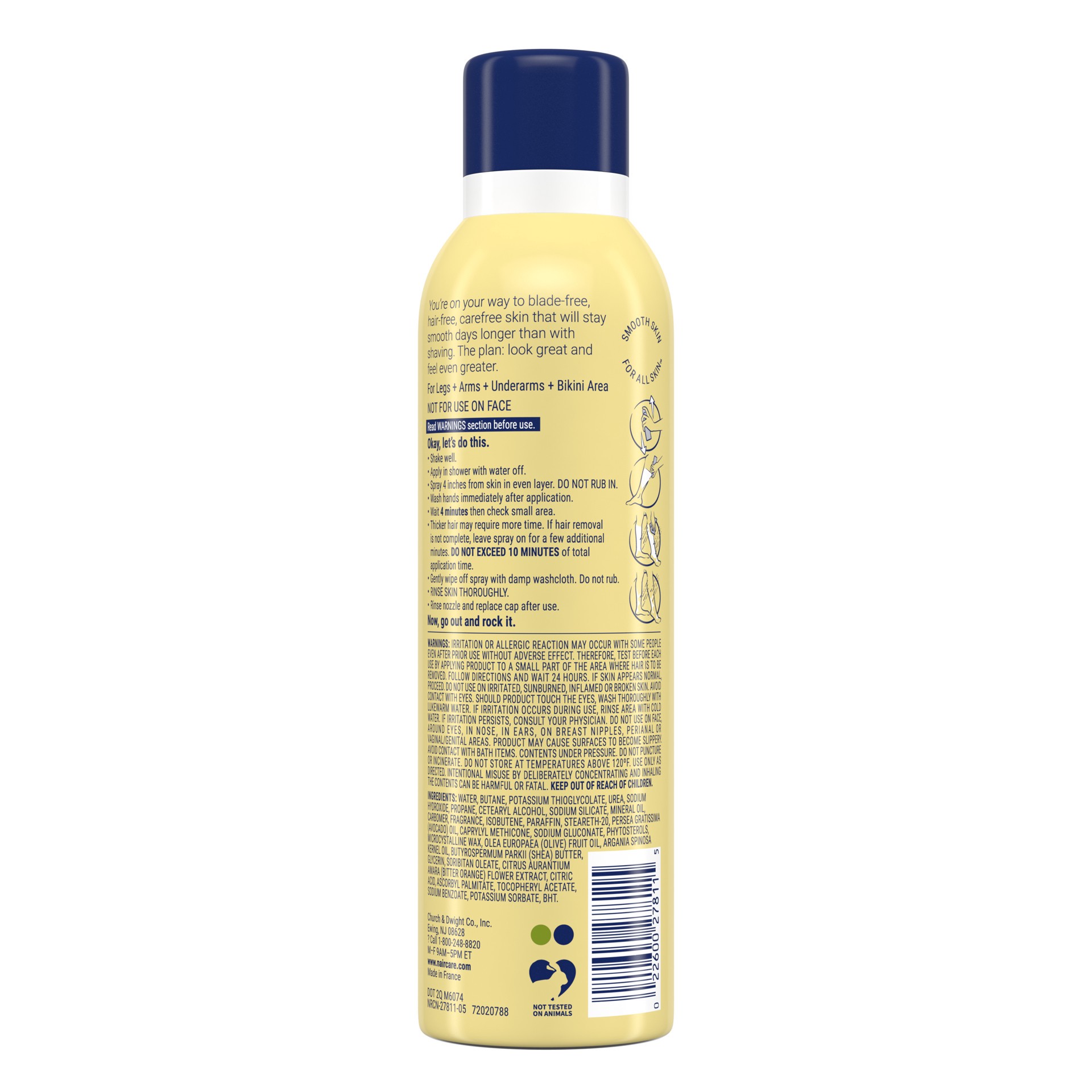 slide 3 of 5, Nair Hair Remover Nourish Sprays Away Moroccan Argan Oil, 7.5 oz., 7.5 oz