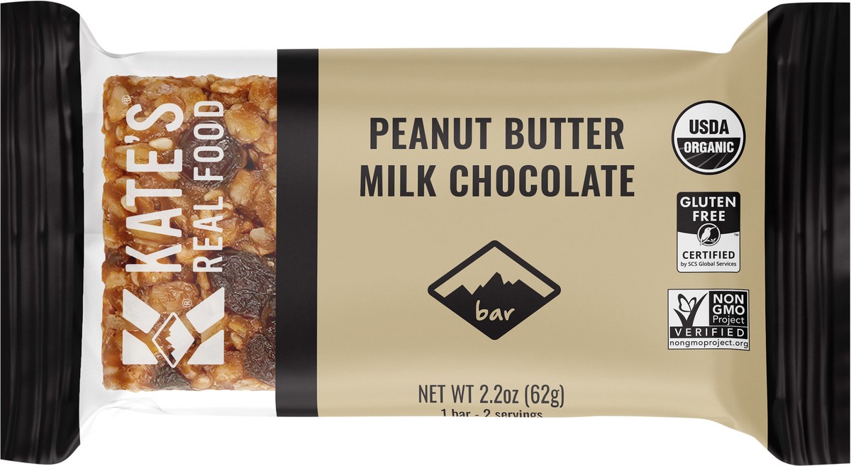 slide 6 of 8, Kate's Real Food Peanut Butter Milk Chocolate - 2.2 oz, 2.2 oz
