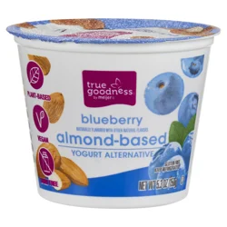 True Goodness Almond Milk Yogurt, Blueberry