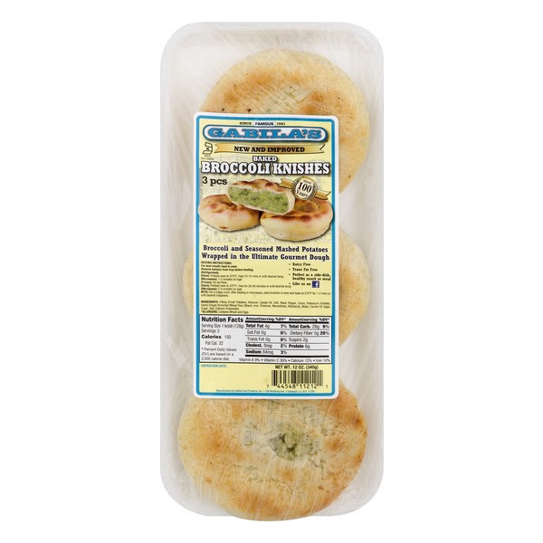 slide 1 of 1, Gabila's Baked Jr. Broccoli Knish, 12 oz