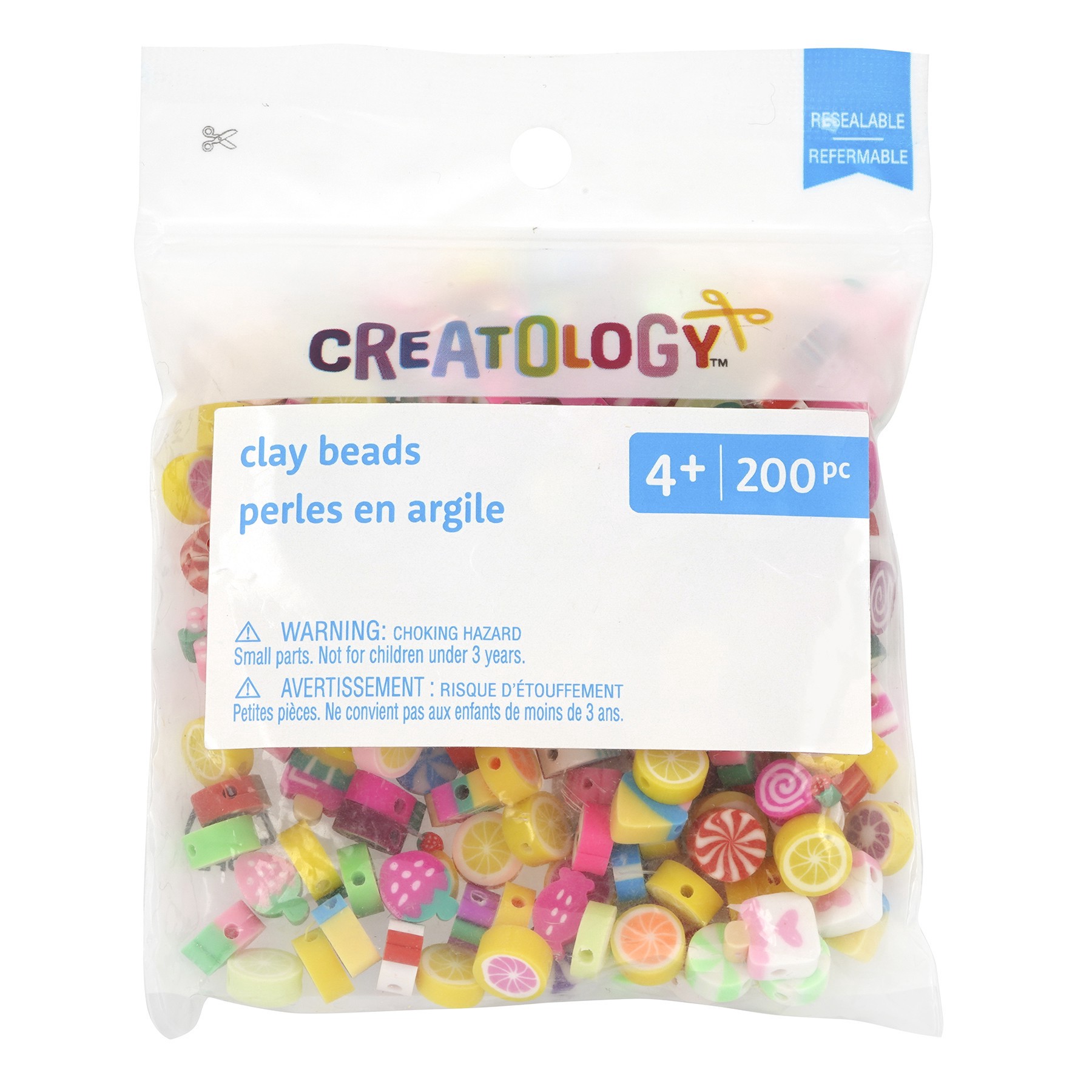 slide 2 of 2, 9mm Clay Candy & Fruit Bead Mix By Creatology, 9 mm