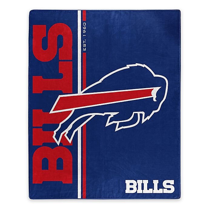 slide 1 of 1, NFL Buffalo Bills Royal Plush Raschel Throw, 1 ct