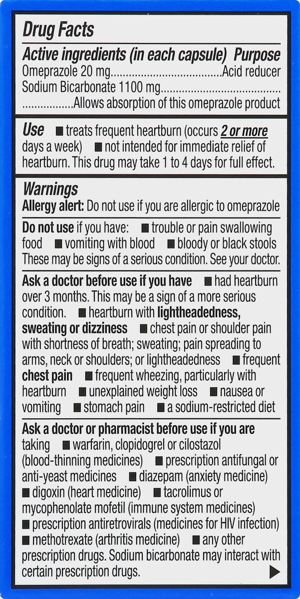 slide 5 of 11, CVS Health Omeprazole Sodium Bicarbonate Capsules, 14Ct, 14 ct