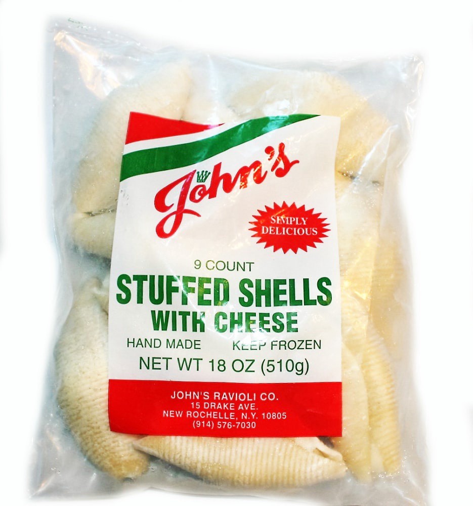 slide 2 of 2, John's Pasta Stuffed Shells Alla Vodka, 18 oz