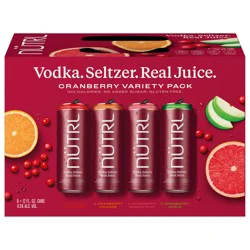 Nutrl Cranberry Vodka Seltzer Variety Pack 8 - 12 fl oz Cans