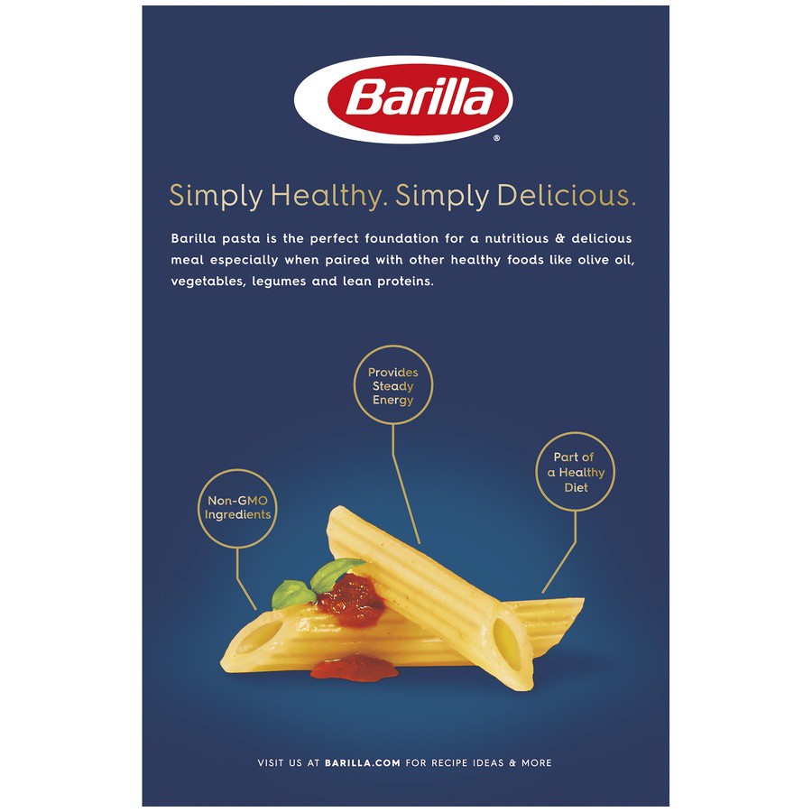 slide 6 of 8, Barilla Mezze Penne Pasta, 16 oz