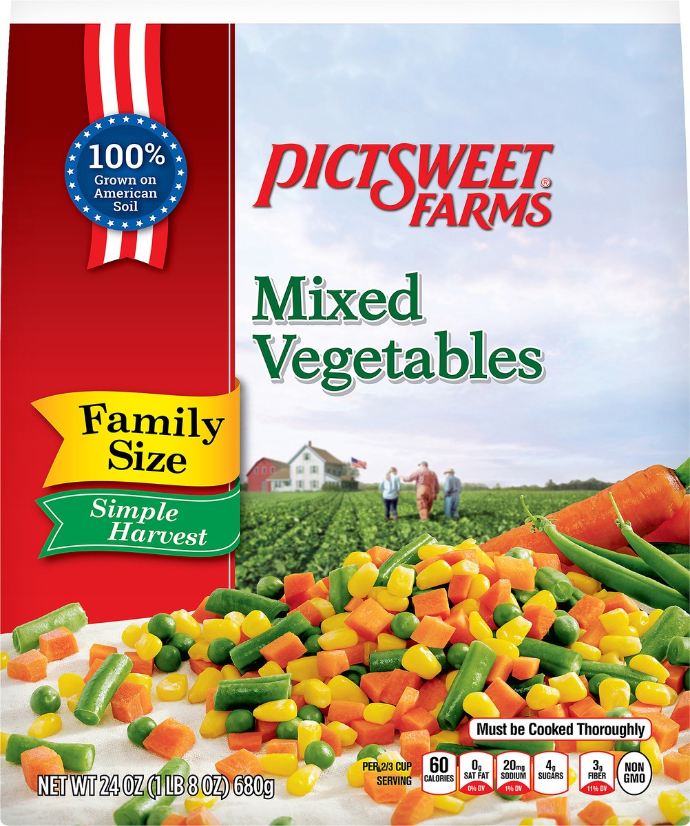 slide 3 of 7, Pictsweet Family Size Vegetables, 24 oz