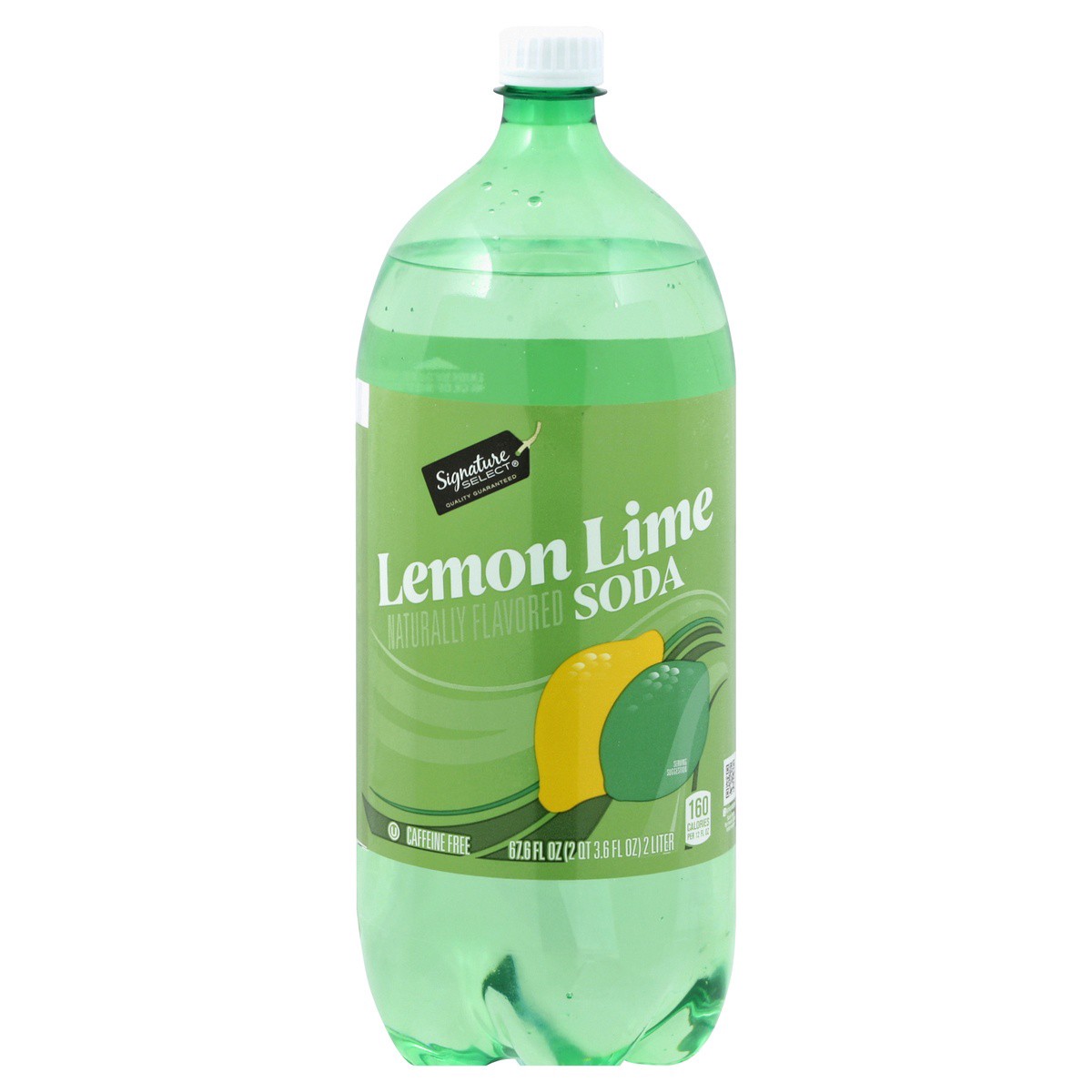 slide 1 of 7, Signature Select Caffeine Free Lemon Lime Soda - 2 liter, 67.6 oz