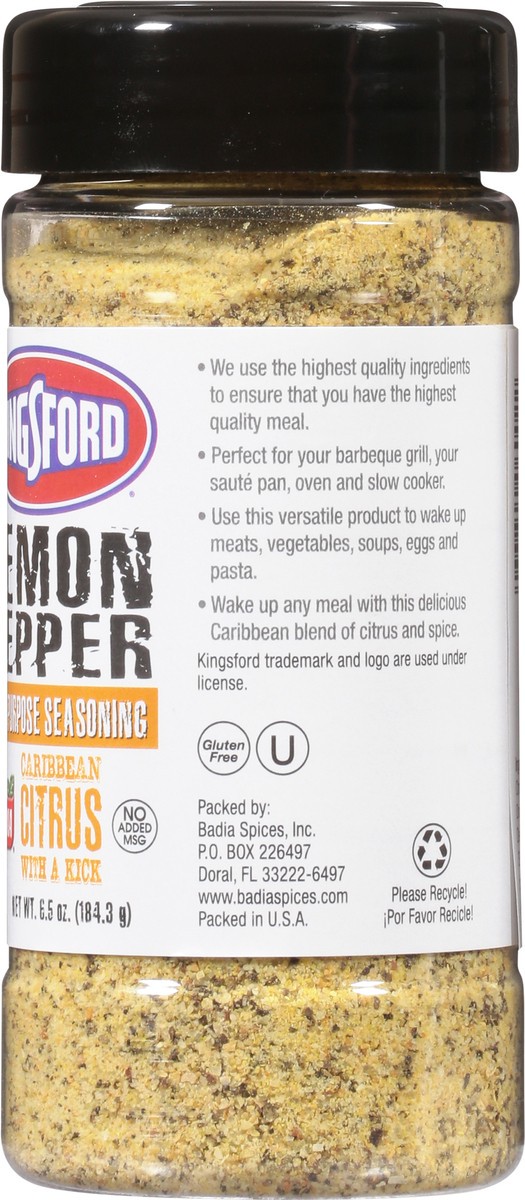 slide 8 of 9, Kingsford Badia Lemon Pepper, 6.5 oz