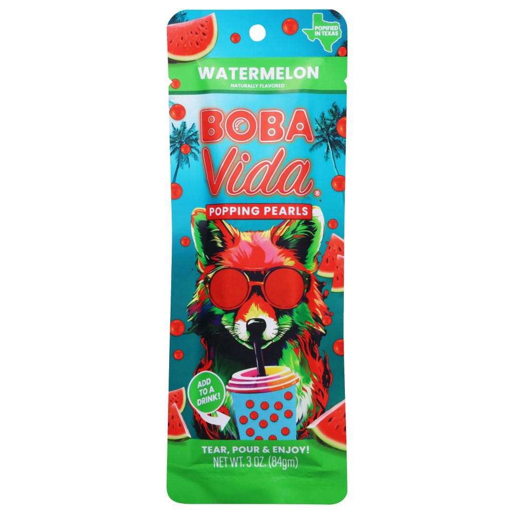 slide 2 of 2, Boba Vida® All Natural Juicy Watermelon Popping Boba, 1 ct