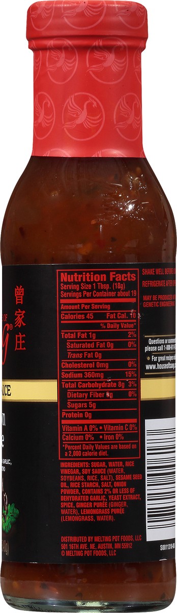 slide 13 of 13, House of Tsang Saigon Sizzle Stir-Fry Sauce 12 oz, 12 oz