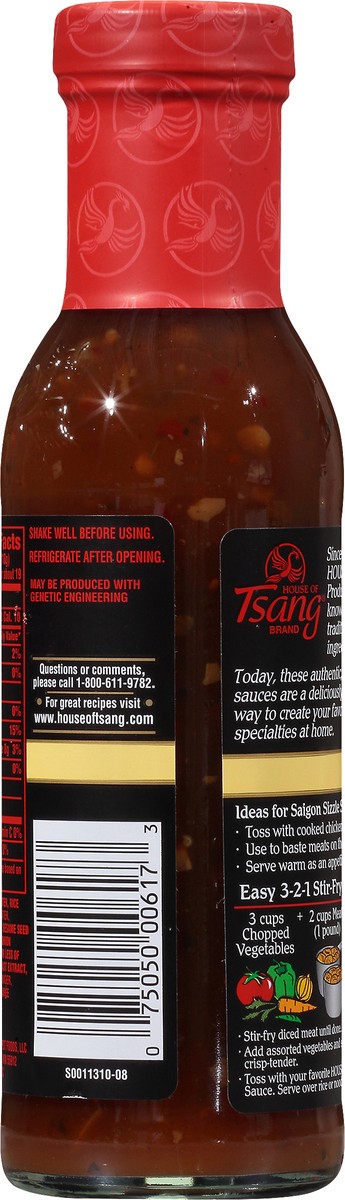 slide 4 of 13, House of Tsang Saigon Sizzle Stir-Fry Sauce 12 oz, 12 oz