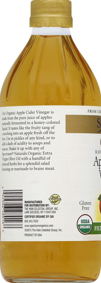 slide 3 of 6, Spectrum Naturals Organic Apple Cider Vinegar, 16 fl oz