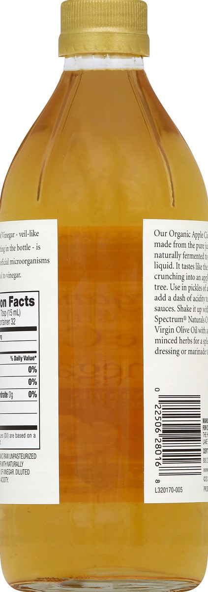 slide 6 of 6, Spectrum Naturals Organic Apple Cider Vinegar, 16 fl oz