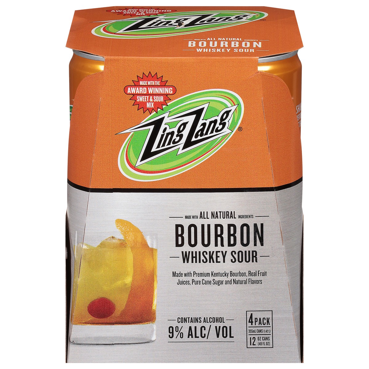slide 1 of 1, Zing Zang Whiskey Sour Mix 4Pk 12Oz, 12 oz