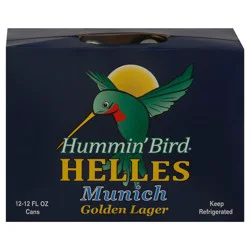 Hummin' Bird Helles Golden Lager Munich Beer - 12 x 12 fl oz Cans