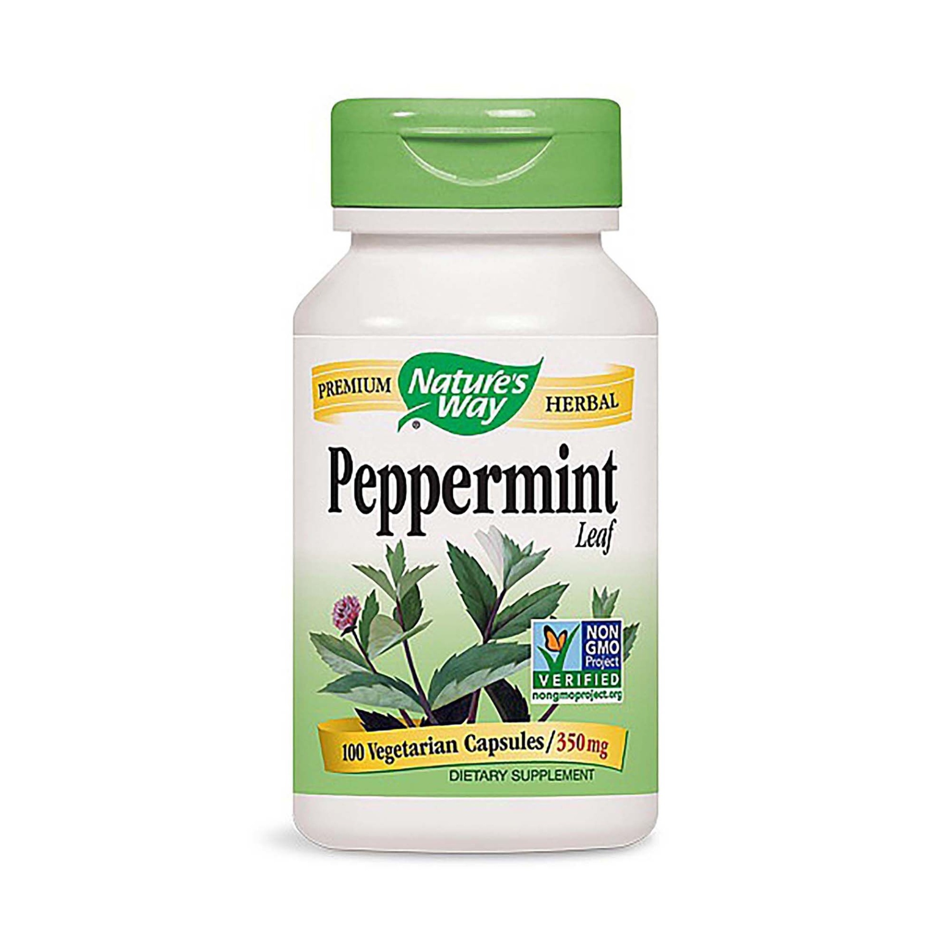 slide 1 of 1, Nature's Way Premium Herbal Peppermint Leaves 400 Mg Capsules, 100 ct