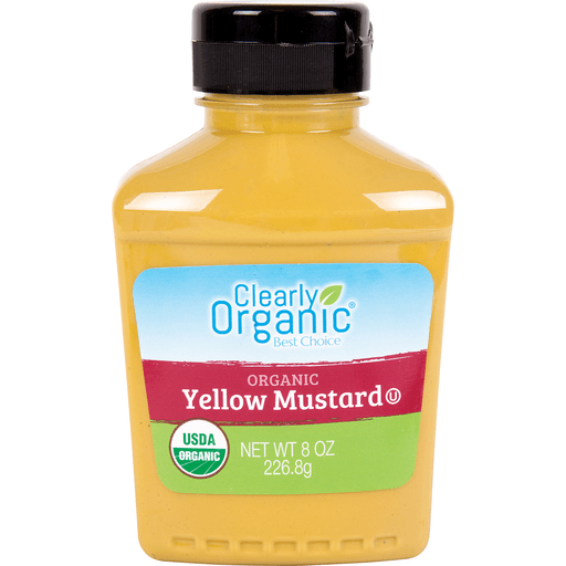 slide 1 of 1, Clearly Organic Squeeze Yellow Mustard, 8 oz