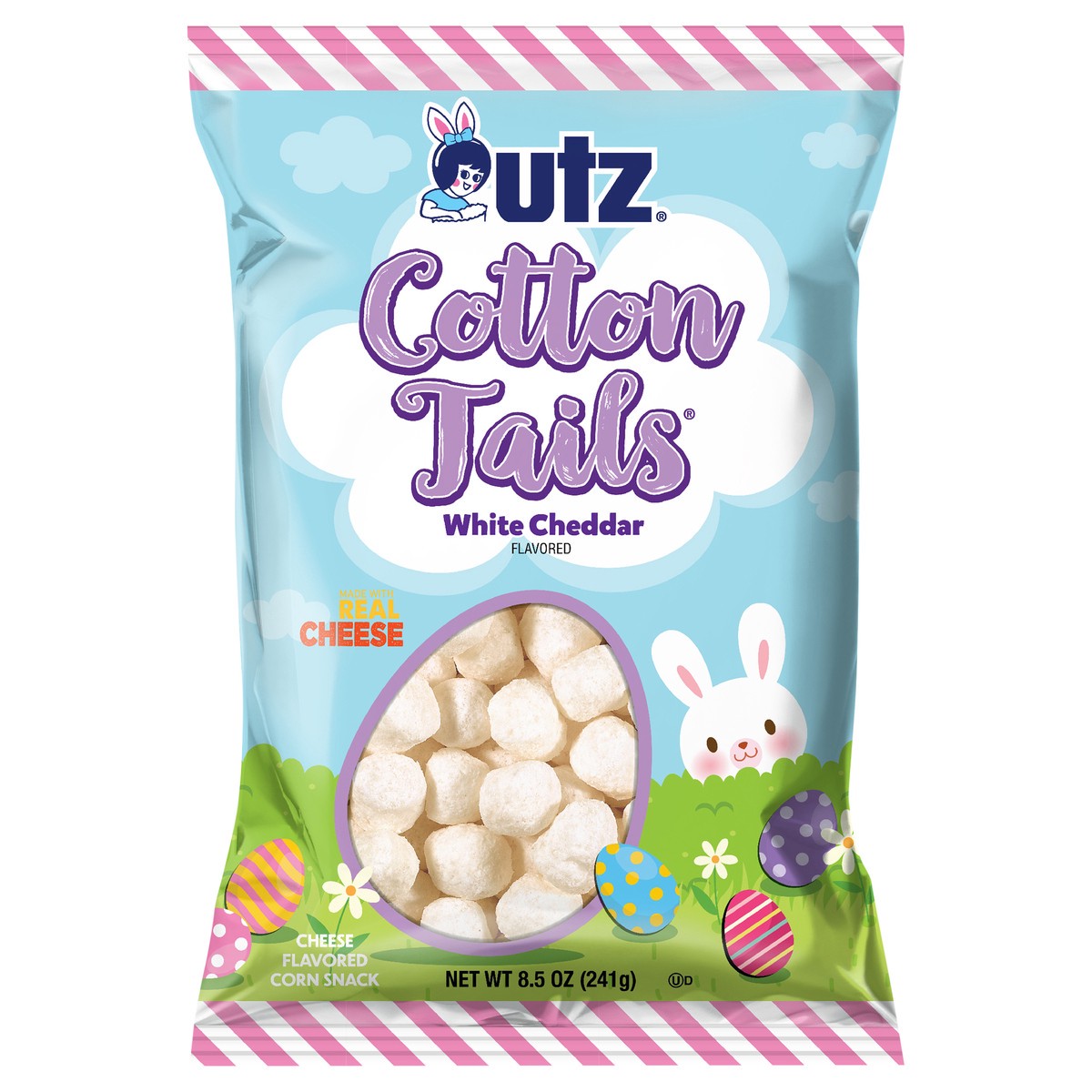 slide 1 of 7, Utz 8.5 oz Utz Cotton Tails White Cheddar Cheese Balls, 8.5 oz