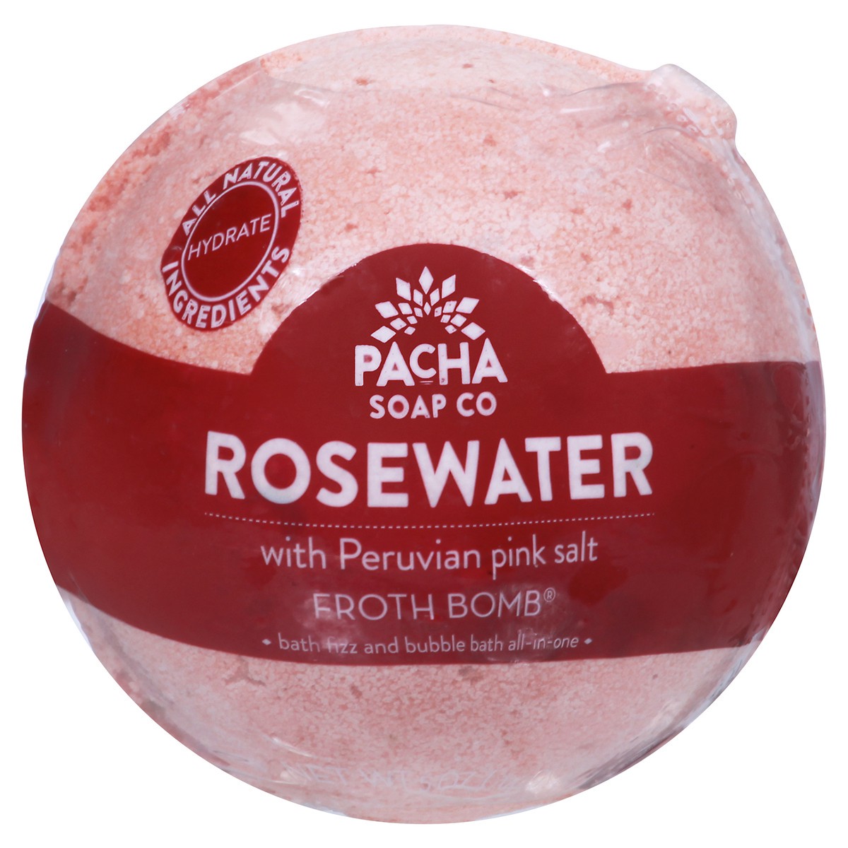 slide 1 of 12, Pacha Soap Co. Rosewater Froth Bomb, 1 ct