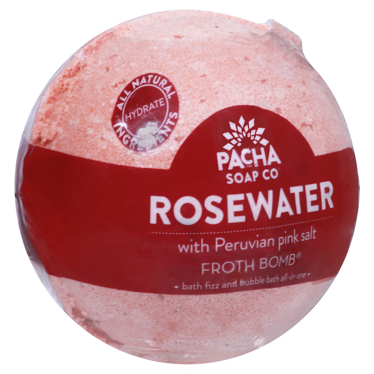 slide 5 of 12, Pacha Soap Co. Rosewater Froth Bomb, 1 ct