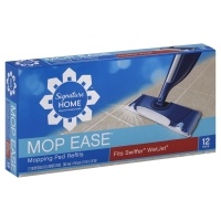 slide 1 of 7, Signature Select Mop Ease Cleaning Pads Moping Pad Refills 12 ea, 12 ct