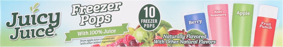 slide 10 of 13, Juicy Juice 10 Pack Berry/Kiwi Strawberry/Apple/Fruit Punch Freezer Pops 10 ea, 10 ct