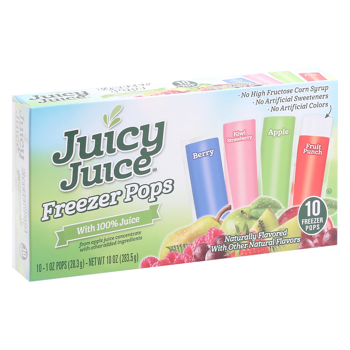 slide 2 of 13, Juicy Juice 10 Pack Berry/Kiwi Strawberry/Apple/Fruit Punch Freezer Pops 10 ea, 10 ct