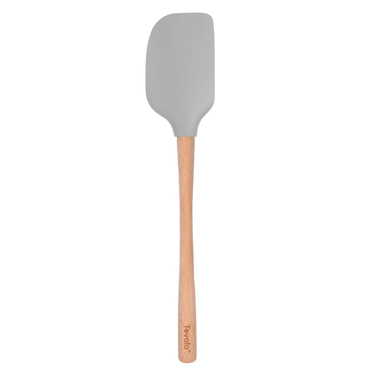 slide 1 of 1, Sur La Table Flex-Core Silicone Spatula with Wood Handle, Yellow, 1 ct