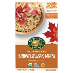 Nature's Path Organic Brown Sugar Maple Gluten Free Instant Oatmeal - 11.3 Oz