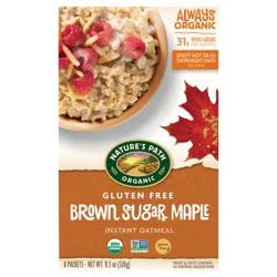 Nature's Path Organic Brown Sugar Maple Gluten Free Instant Oatmeal - 11.3 Oz
