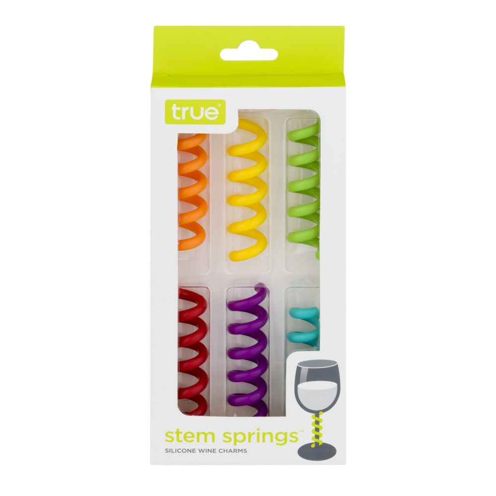 slide 1 of 1, true Spring Wine Glass Stem Charms, 6 ct