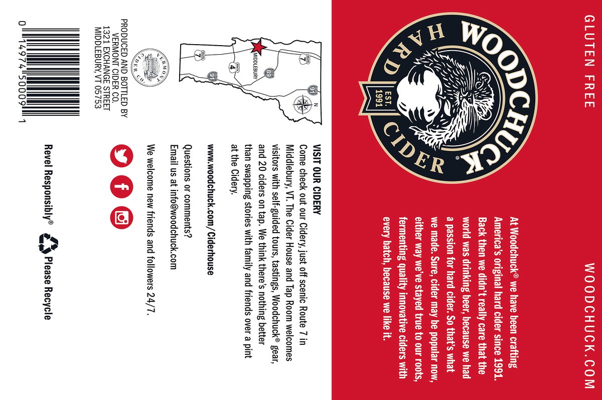 slide 4 of 4, Woodchuck Amber Hard Cider 6 ea, 6 ct; 12 oz