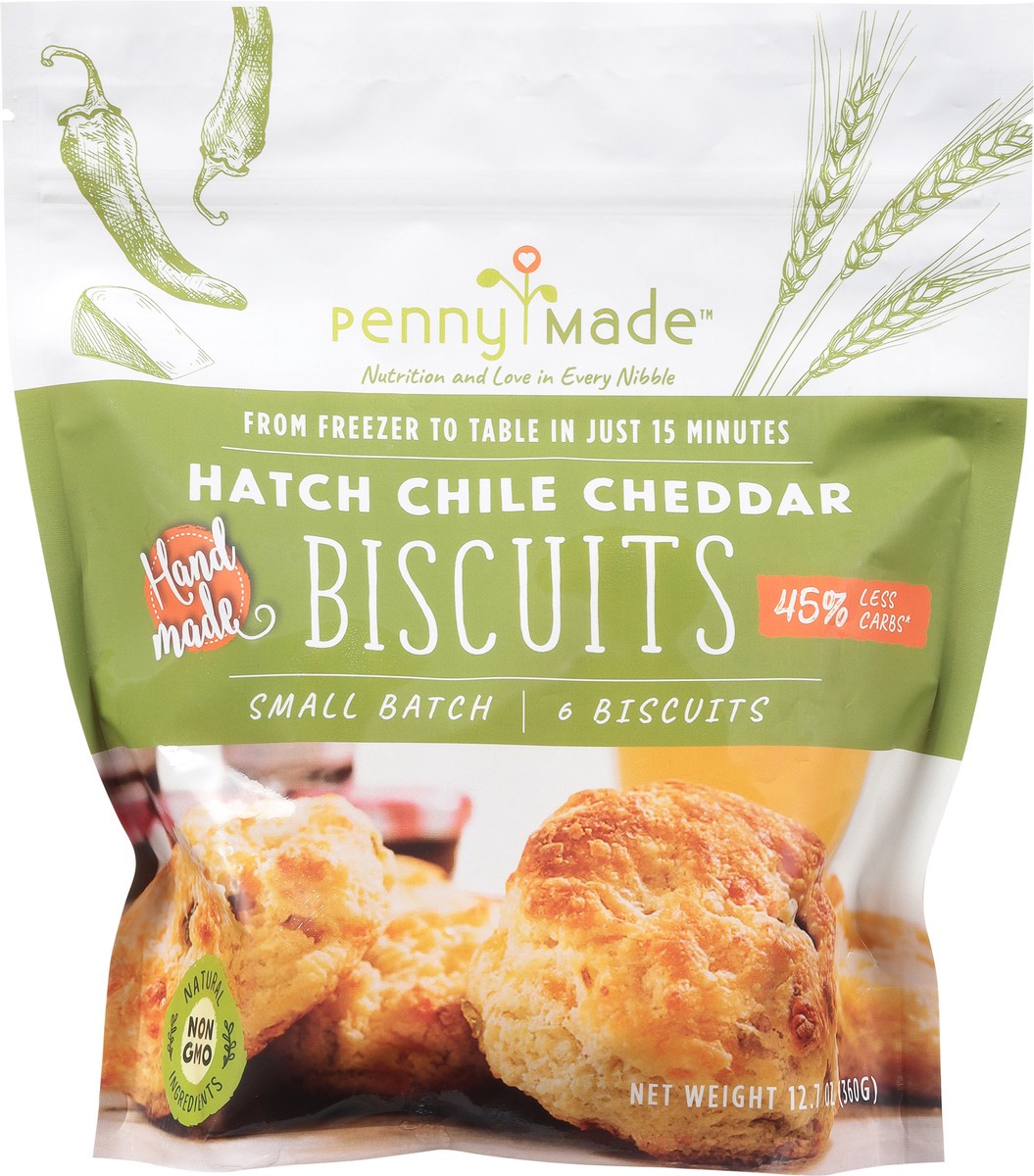 slide 11 of 13, PennyMade Hatch Chile Cheddar Biscuits 6 ea, 6 ct