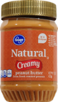 slide 1 of 1, Kroger Natural Creamy Peanut Butter, 15 oz
