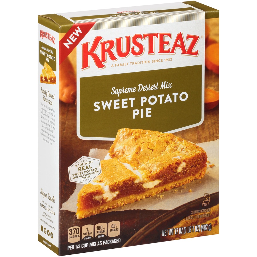 slide 2 of 8, Krusteaz Sweet Potato Pie Supreme Dessert Mix, 17 oz