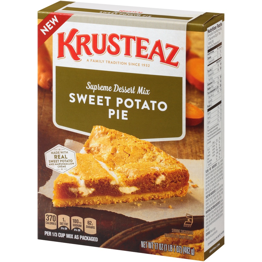 slide 3 of 8, Krusteaz Sweet Potato Pie Supreme Dessert Mix, 17 oz