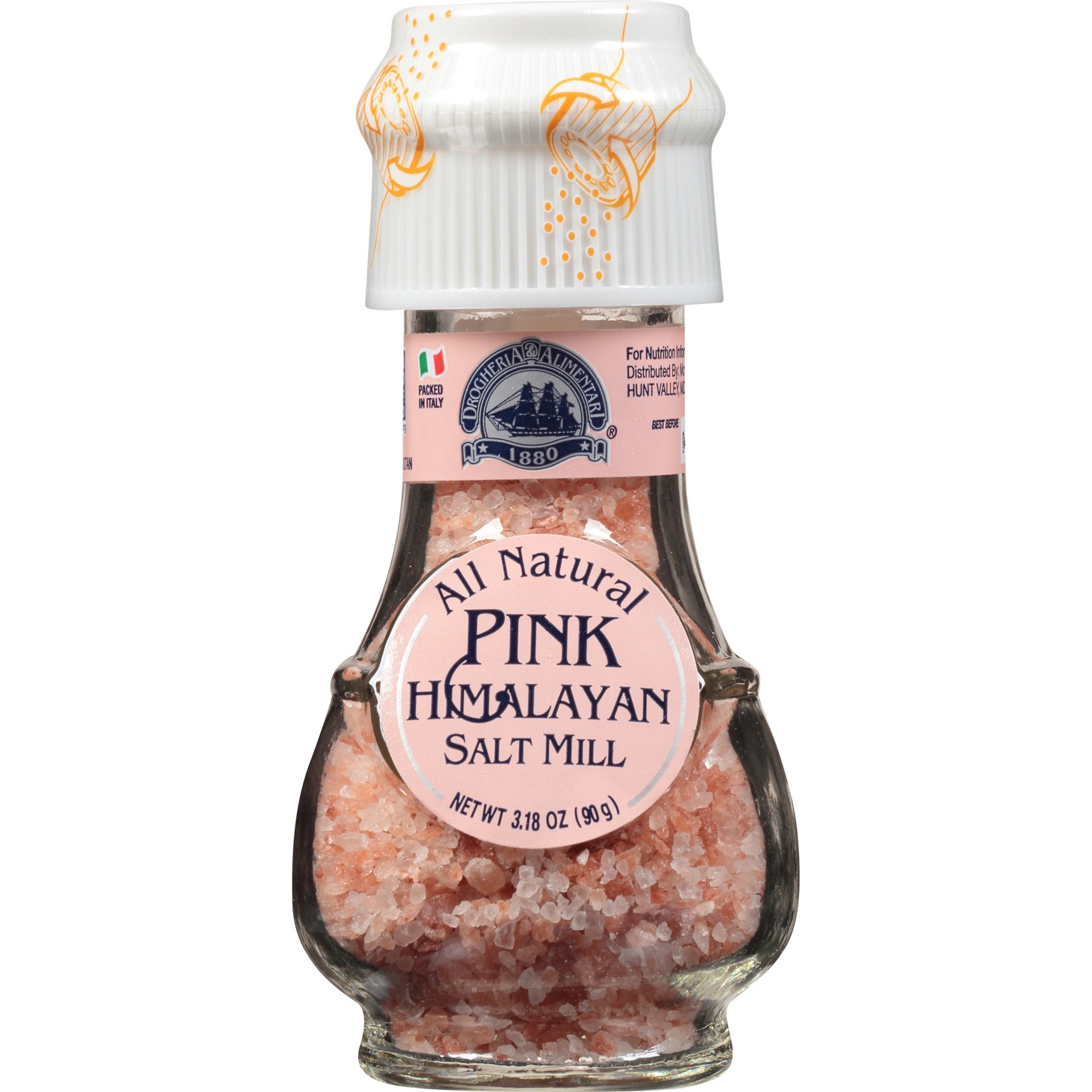 slide 1 of 7, Drogheria & Alimentari All Natural Pink Himalayan Salt Mill, 3.18 oz, 3.17 oz