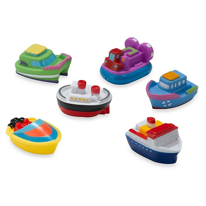 slide 1 of 1, Elegant Baby Boat Squirties Bath Set, 1 ct