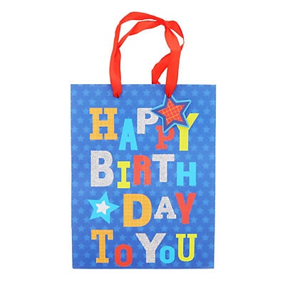 slide 1 of 1, IG Design Group Medium Happy Birthday To You Gift Bag, 1 ct