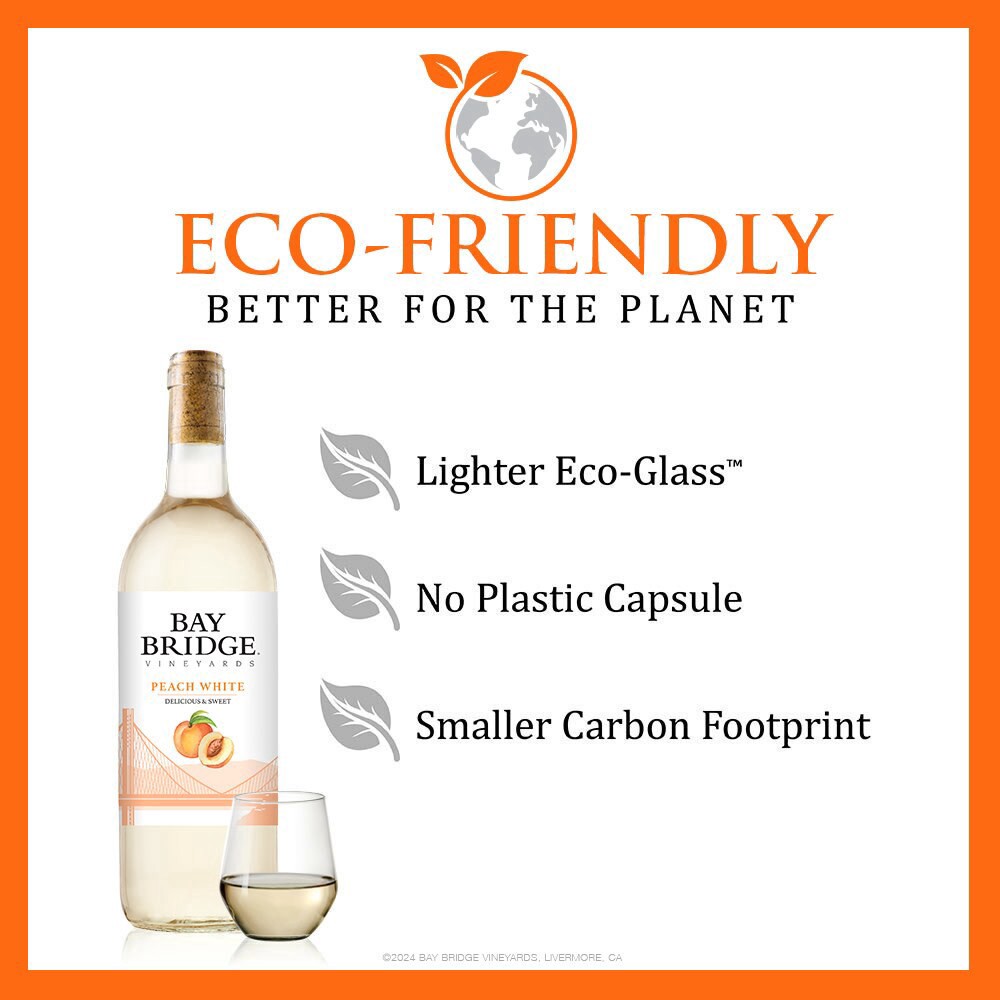 slide 3 of 4, Bay Bridge Vineyards Peach White, White Wine, 750ml, 750 ml
