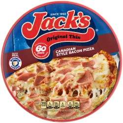 Jack's Original Thin Crust Canadian Style Bacon Frozen Pizza