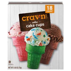 Crav N Flvr Color Cake Cones