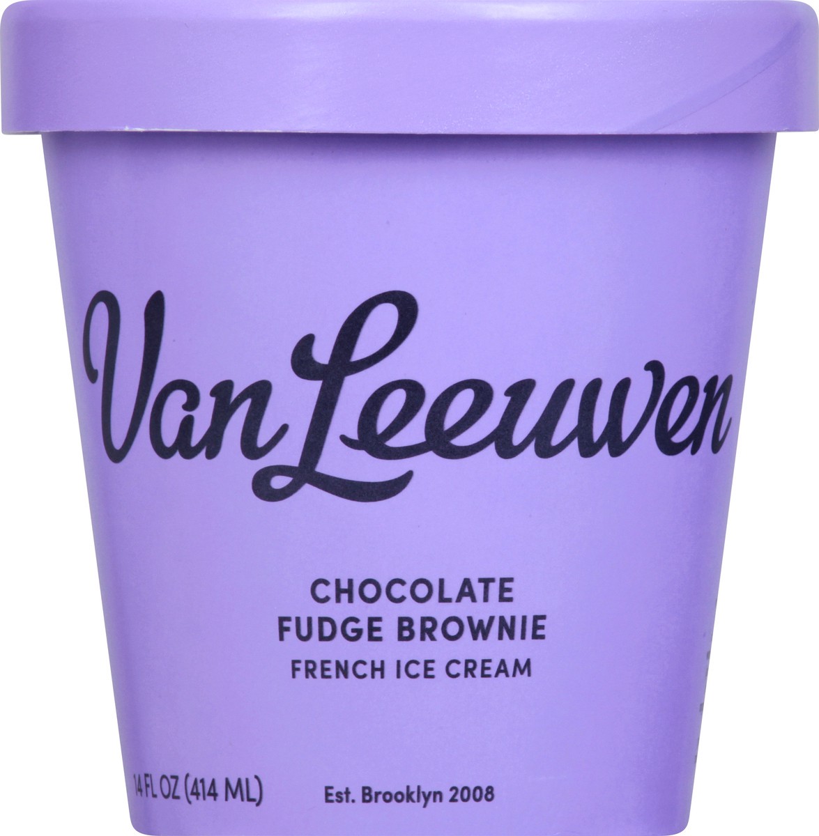 slide 13 of 13, Van Leeuwen French Chocolate Fudge Brownie Ice Cream 14 oz, 14 oz